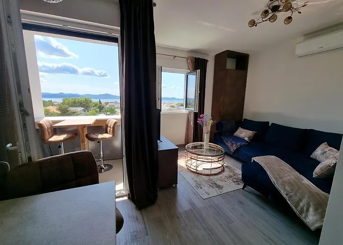 דירה Beautifull Bell With Balcony And Sea View In זאדאר